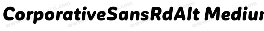 CorporativeSansRdAlt Medium字体转换